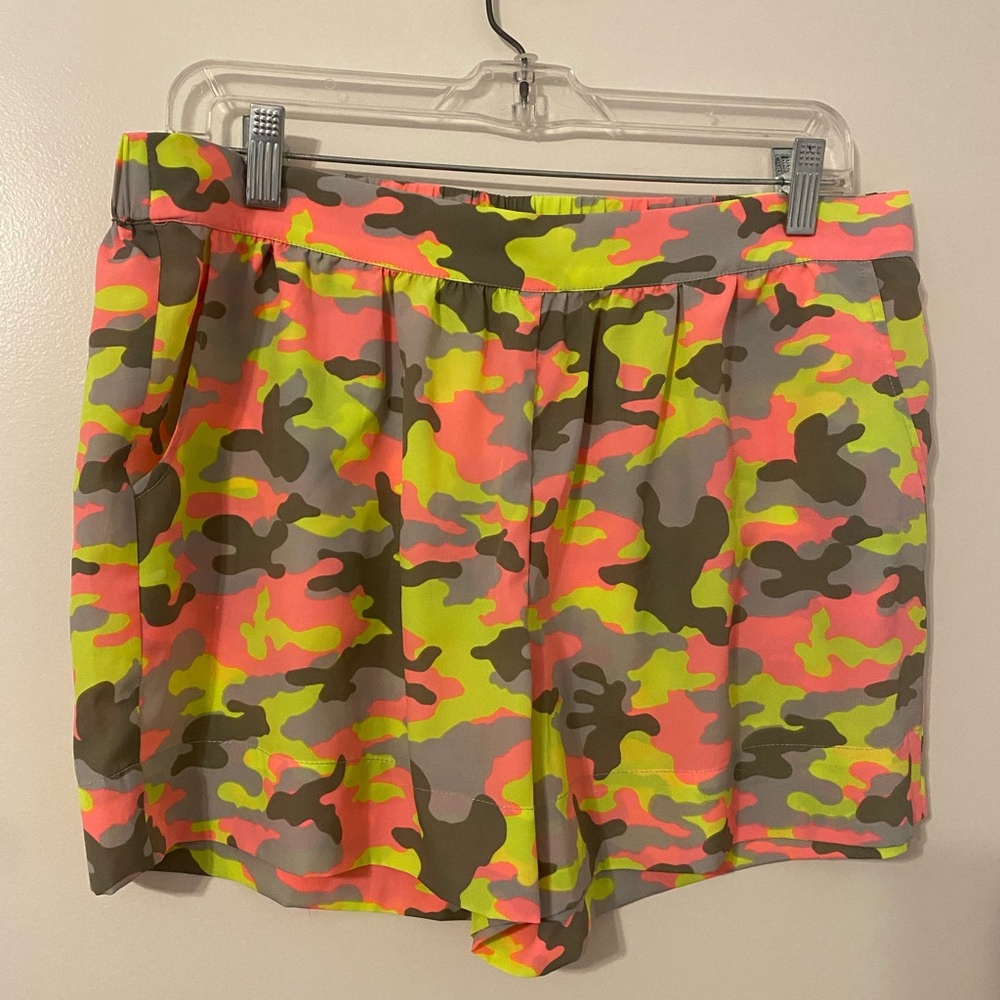 Cousin Earl colorful camo shorts